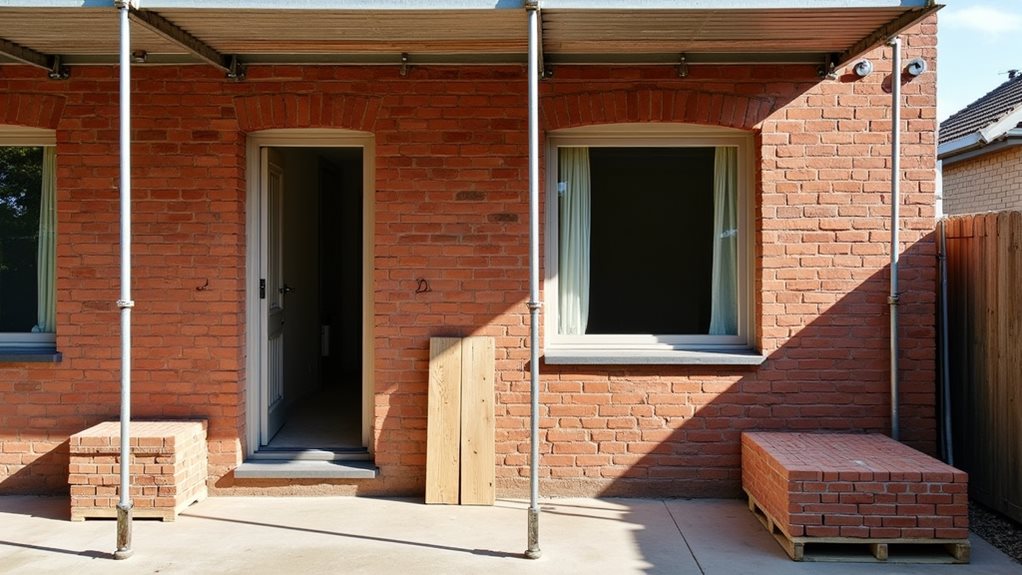 bricklaying construction process steps