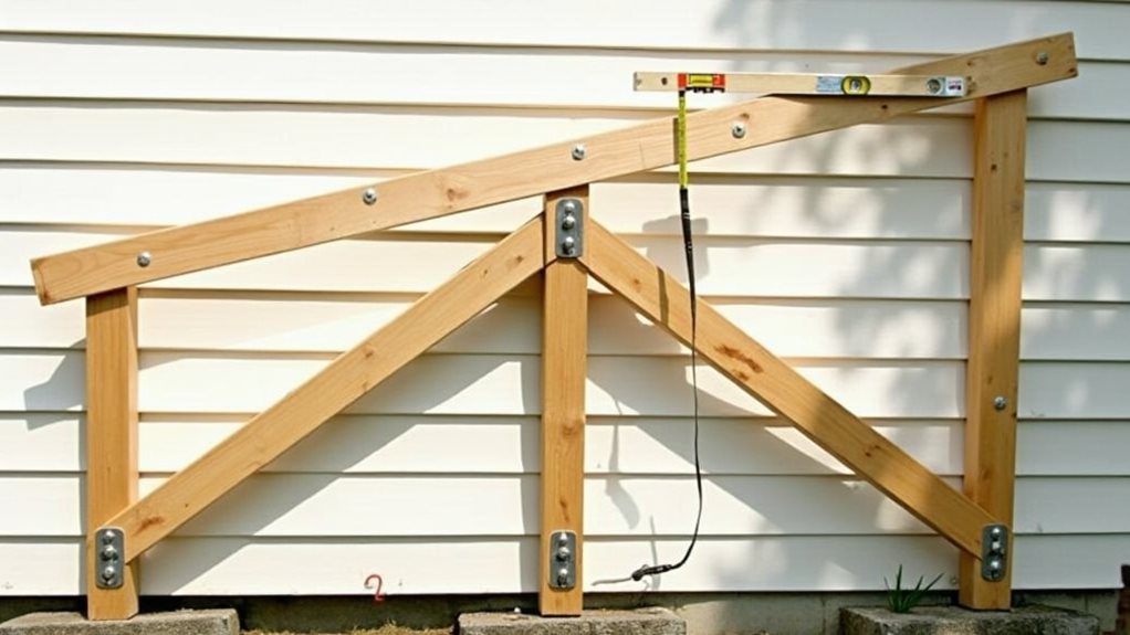 constructing the frame structure