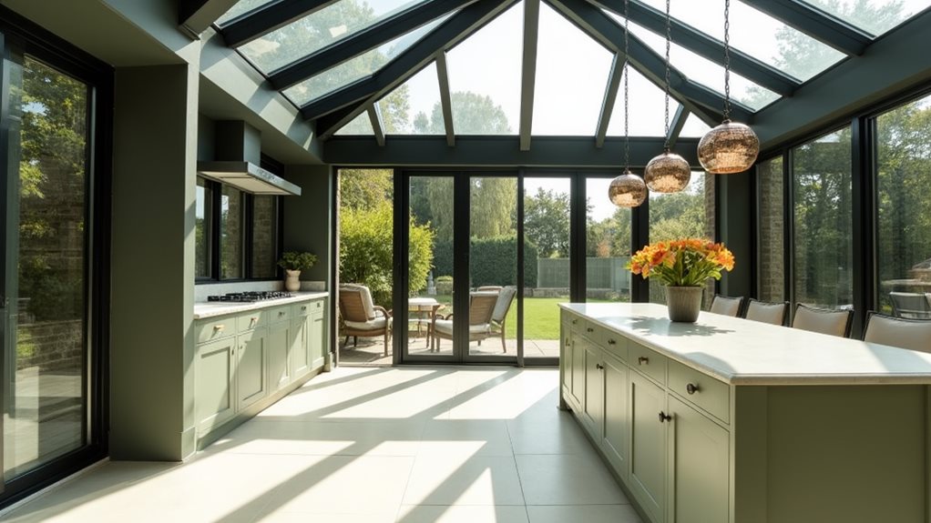 glazed roof home extension