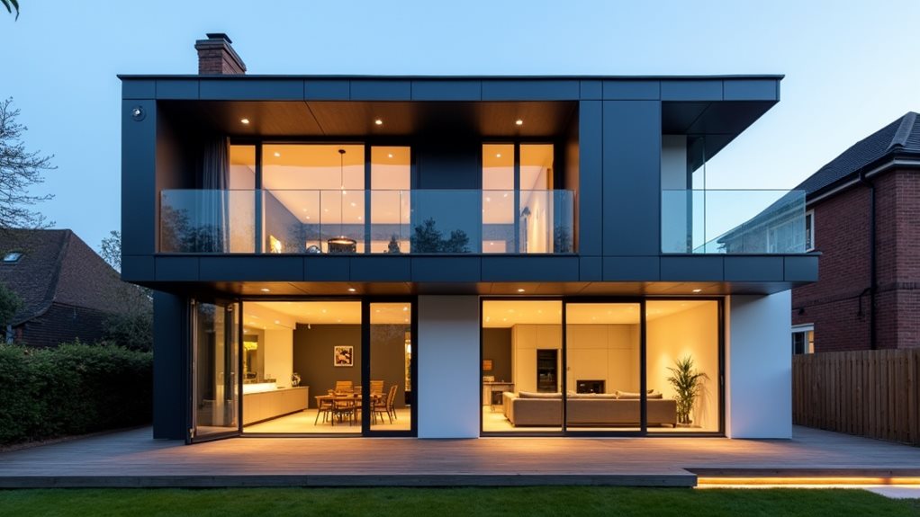 modern rooftop terrace extension