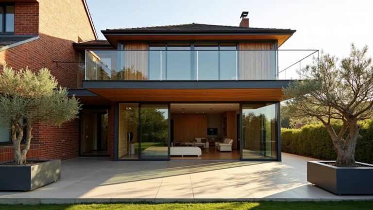 rear extension balcony designs