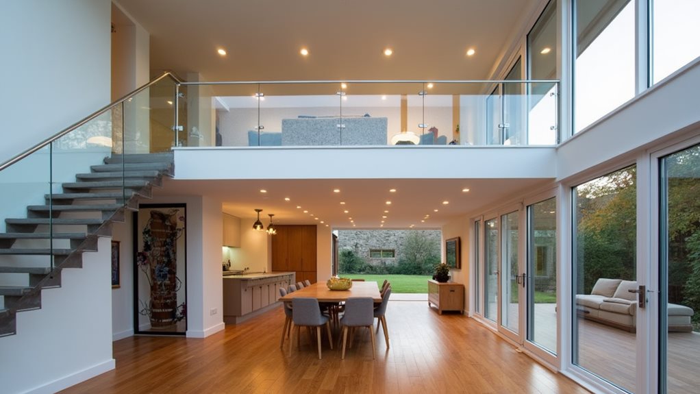 spacious multi level family extension