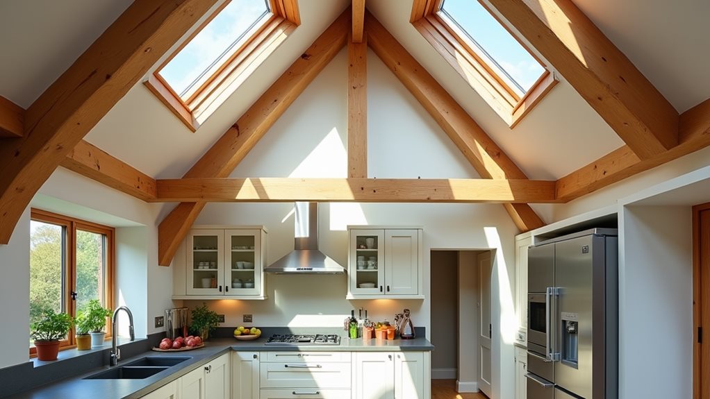timeless kitchen roof design