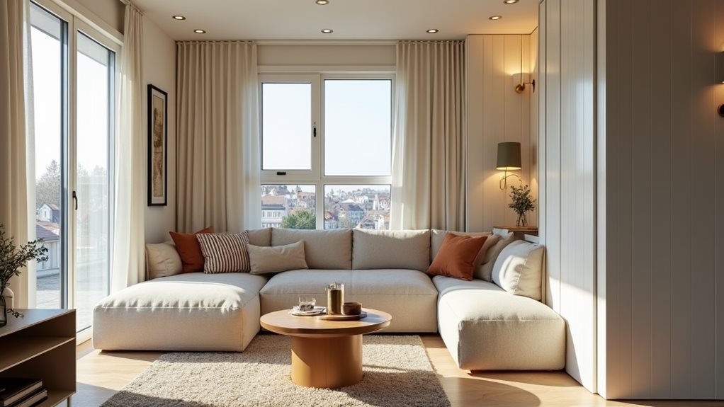 versatile furniture for spacious areas