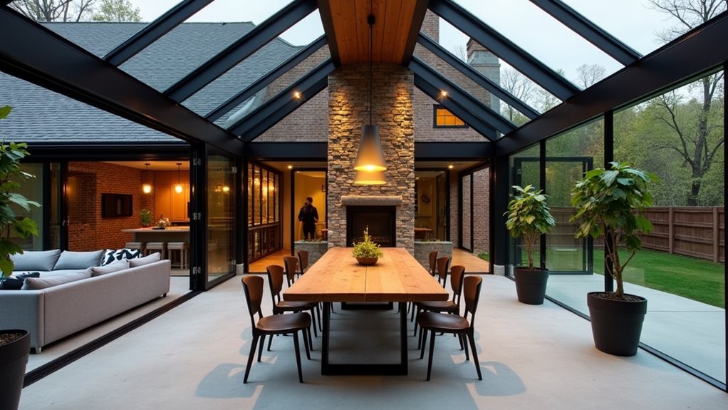 versatile year round gathering area