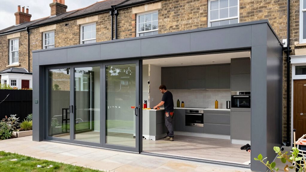 open plan kitchen extensions manchester